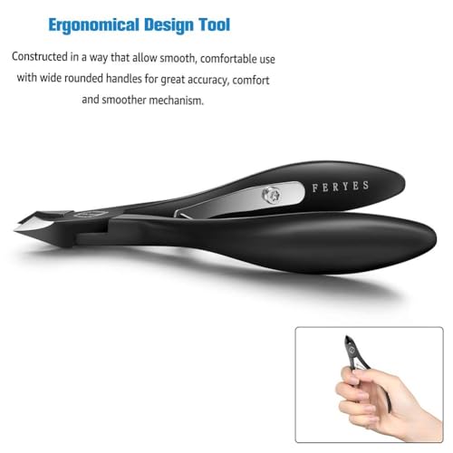 FERYES Alicates Cuticulas Profesional Corta Cuticulas Cortador y Removedor de la Cutícula del Acero Inoxidable Para la Ppiel Muerta y la Cutícula - imagen 5