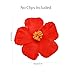 Marsrut 10PCS Hibiscus Flowers Hawaii Party Summer Party DIY Decorations Artificial Flowers Hula Girls Favor Hair Decoration Flower (Red)
