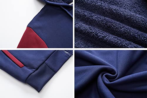 Image of Gary Com Heavyweight Sherpa Hoodies for Men, Thick Fleece Lined Full Zip Up Winter Warm Sweatshirts Work Jackets