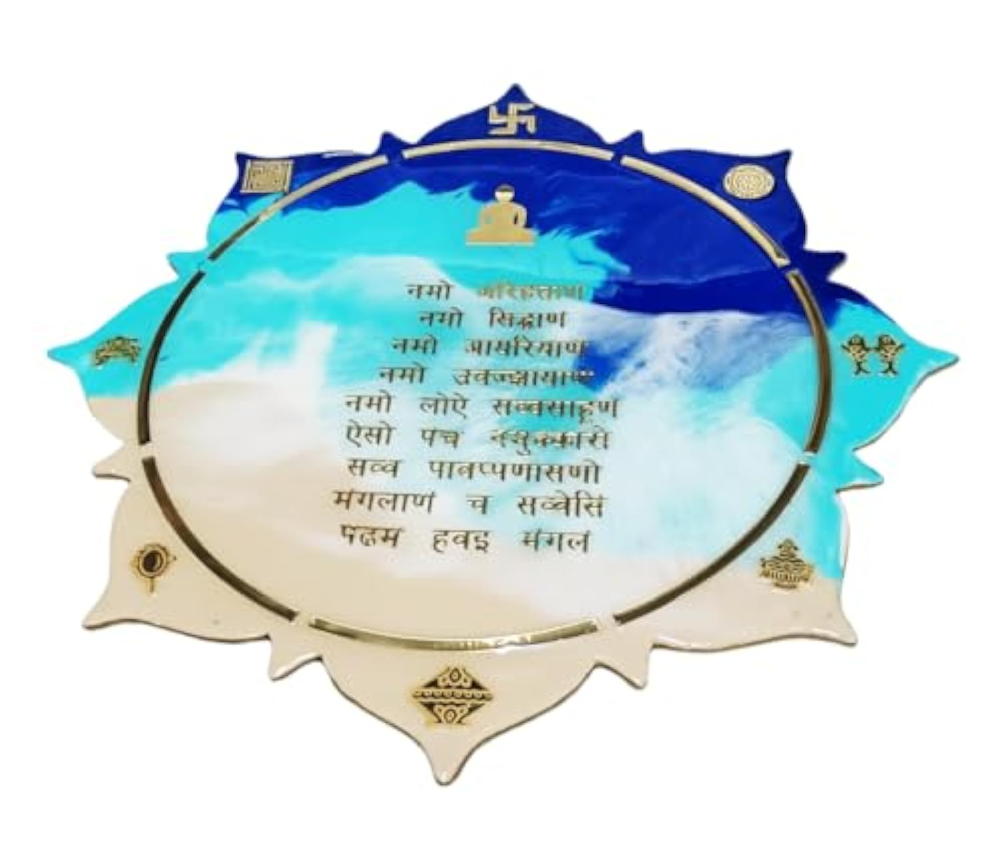 Jainism Resin Ocean Theme Wall Art