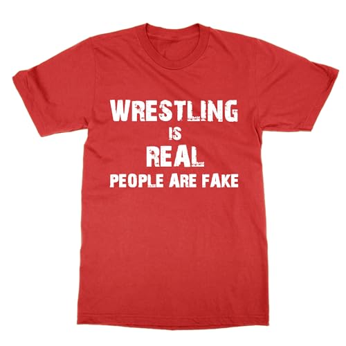 T-shirt Wrestling is Real vêtement de catch imprimé pour fan de combat
