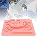 Silicone Laparoscopic Suture Simulation Pad, 3D Laparoscopic Suture Pad Laparoscopic Trainer with Pre Cut Wounds for Medical Student Doctor