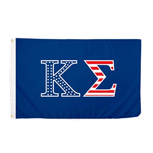 Kappa Sigma USA Letter Fraternity Flag Greek Banner Large 3 feet x 5 feet Sign Decor Kappa Sig (Flag - USA)