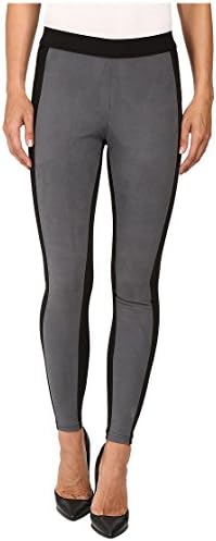 HUE Blocked Microsuede Leggings