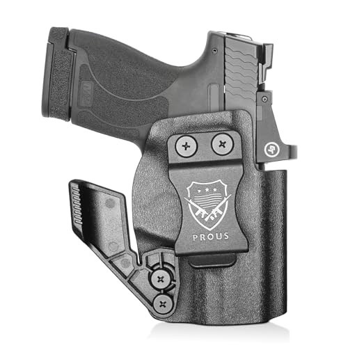 M&P Shield 9mm IWB Kydex Holster w/Claw & Optic Cut: Fit for M&P Shield Plus/ M2.0 /M1.0 / 9mm/ .40 3.1'' Barrel, Inside Waistband Appendix Carry, Right