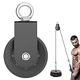 Carrete de inversión de alta calidad: la polea para cuerda se compone de un rodamiento inoxidable y un cuerpo de nailon. Soporte en U de alta resistencia con tratamiento térmico, estructura robusta, duradera y fiable, resistente al agua y a la corrosión.