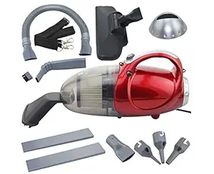 Upsham Portable Handheld Car Electric Dust Dry Cleaning Multipurpose Vacuum Cleaner - Red- Set of 1