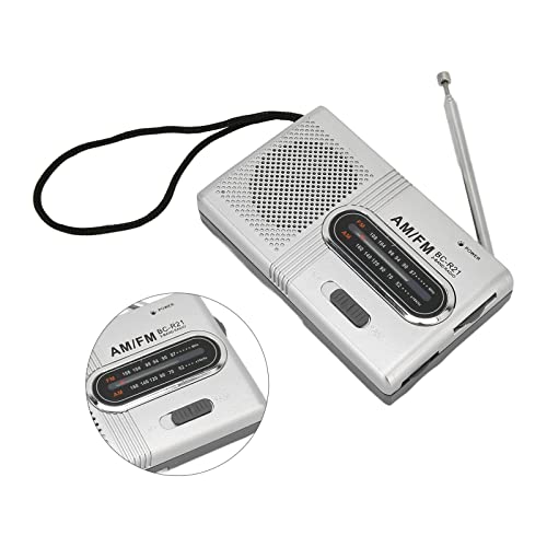 Radio portátil AM FM con altavoz y entrada para auriculares miniatura 4