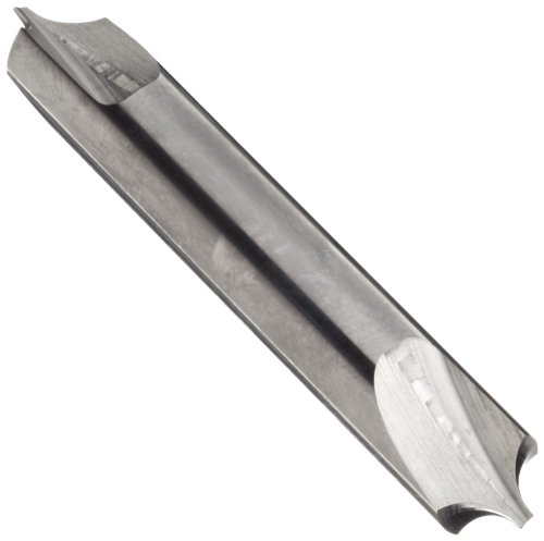 Melin Tool BRMG Carbide Corner Rounding End Mill, Double End, Uncoated (Bright) Finish, Non-Center Cutting, 0 Deg Helix, 2 Flutes, 2" Overall Length, 0.094" Cutting Diameter, 0.1875" Shank Diameter #1