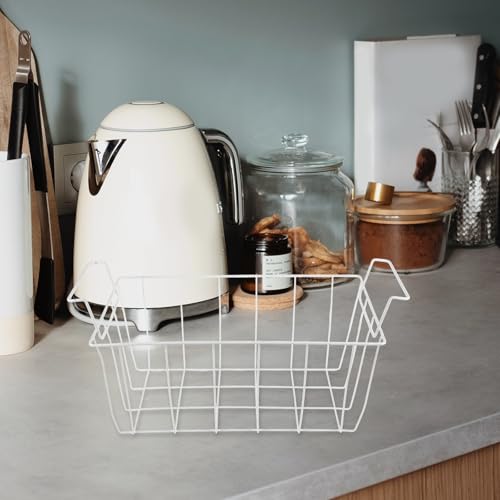 Cesta para congelador horizontal de acero blanco y diseño espacioso 6