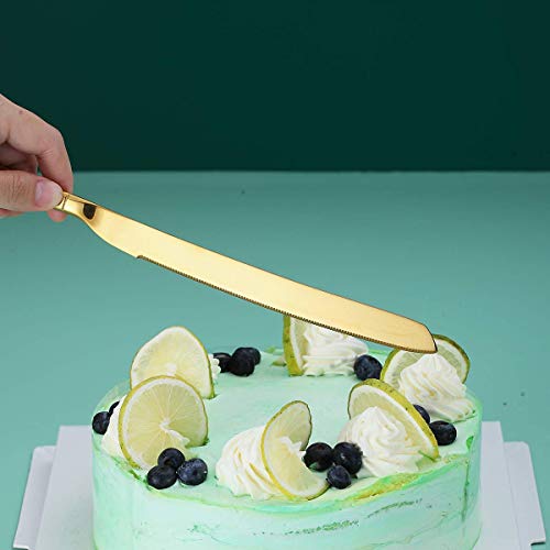 Berglander Gold tortenheber, Gold-Kuchen-Servierset, Kuchenmesser und Server-Set Perfekt für Hochzeit, Geburtstag, Partys und Veranstaltungen