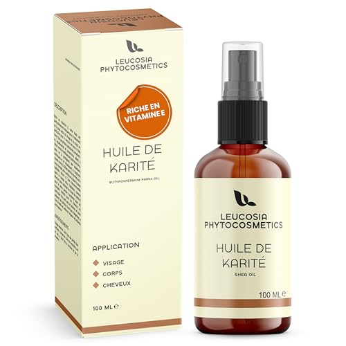 Huile de Karité Pure 100% Naturelle, 100ml, Huile Corps et...