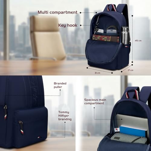 Image of Tommy Hilfiger Unisex Polyester Casual Backpack - (Stratton)