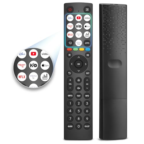 Universal Remote Control for Hisense VIDAA 4K UHD FHD QLED LED LCD HDTV Smart TV Remote Replacement Compatible with Hisense TV 32A4KTUK 43A4K 32A4N 55A6N 65A7N 75U6N 58E7NQ ERF3A80 EN2A30 ERF2AC36H