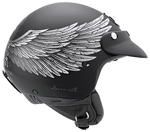 Casque Jet NEXX X60 Eagle Rider BLK/Silver MT