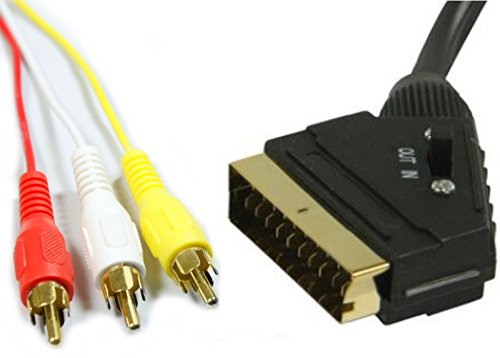 TechWareGames - Cavo audio video da Scart a 3 RCA