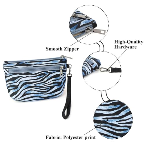 Image of Small Wristlet Wallets for Women, Zip Clutch Bag with Wristlet Pouch, 3-Zipper Original Design