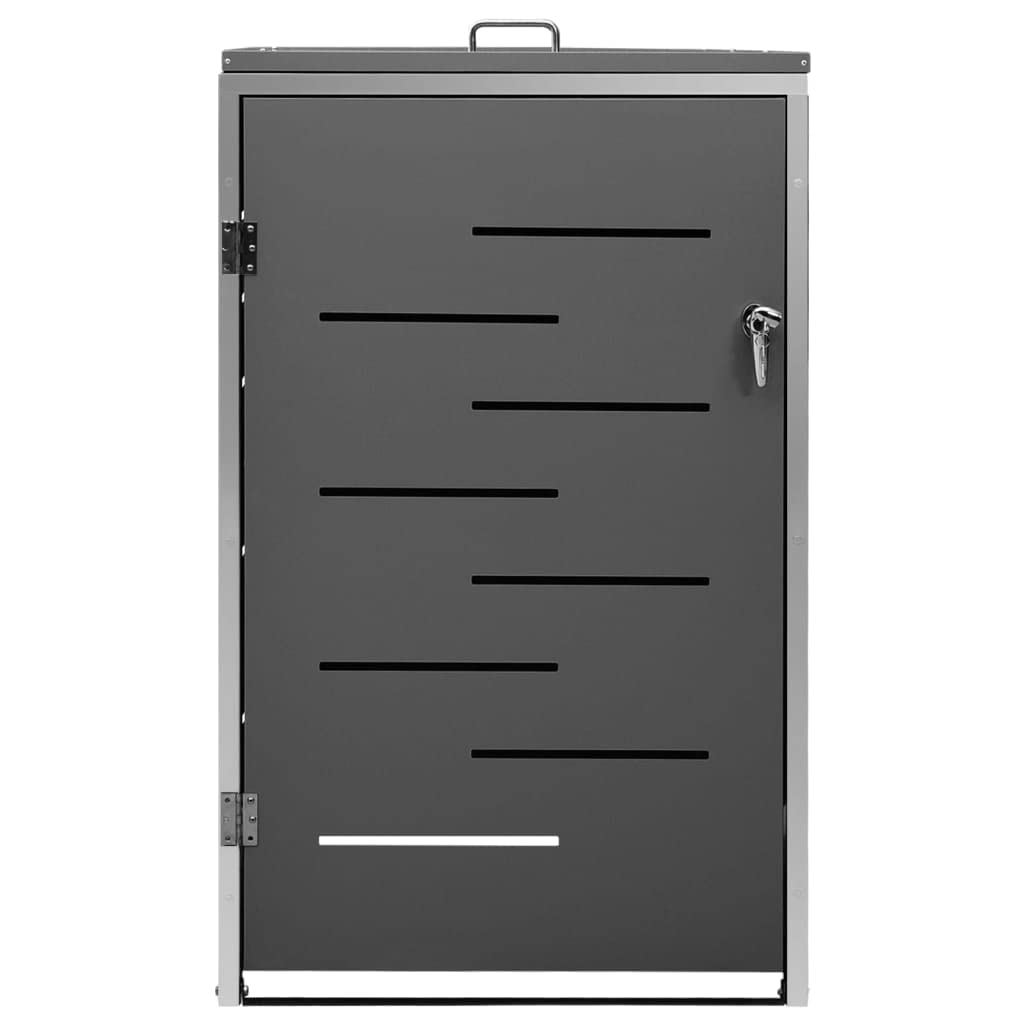 Générique Abri pour Poubelle 69x77,5x112,5 cm INOX,Accessoires pour conteneurs à déchets,Cache-conteneurs à déchets,149554