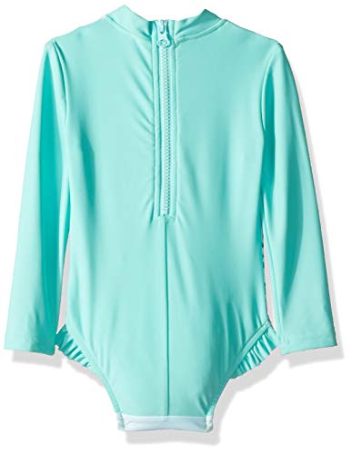 Image of Seafolly Girls' Long Sleeve Surf Tank One Piece Swimsuit