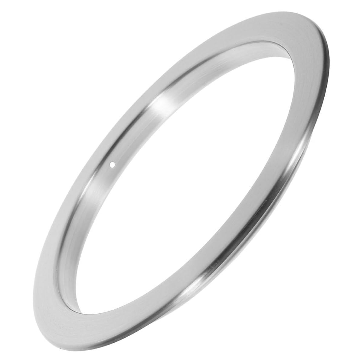 OSALADI Tapa Empotrada para Cubo de Basura de Cocina en Acero Inoxidable 430, Diseño Hueco Anillo Redondo, Cubierta Abatible Integrada para Encimeras, Solución Oculta y Compacta