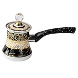 FytStycale Kaffeekanne mit Griff Und Anti-überlauf-ausguss in Edelstahl-ausführung mit Funktion als Butterwärmer Milchkocher Schokoladenschmelzer Und, 350 Ml