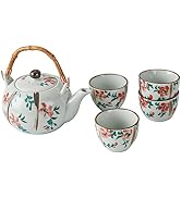 食器セット　HANDPAINTED Amazon.com | Acyhggi Ceramic Tea Set - 15oz Blue and White Hand