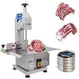 FoundGo Electric Meat and Bone Saw 750W Cutting Machine,Commercial Sawing machine for Frozen Meat/Trotter/Ribs/Fish etc.,with 6 Blades,110V