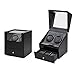 Produktbild Yxx max Uhrenbeweger fur automatikuhren Uhrenbeweger, den Haushalt tragbare 2 + 3 Drehen Tabelle Shaker Mute Motor Holzstaubdichtes Anti-Uhr Stopped Mechanische Winding Uhrenbox (Color : B)