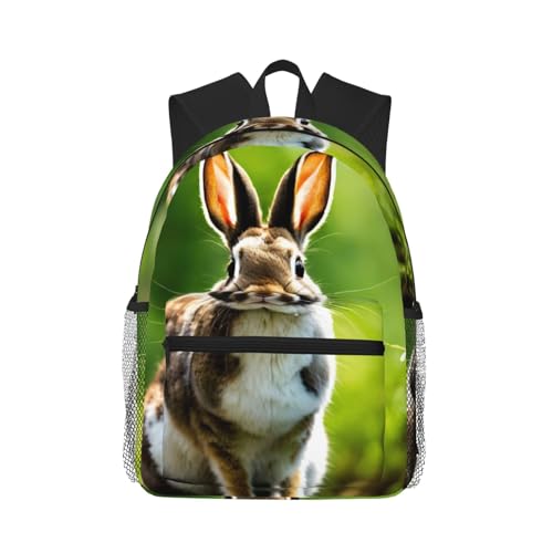 Mochila ligera de conejos unisex impermeable para el día a día