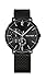 Produktbild Tommy Hilfiger Herren 40mm Analoge Multifunktions-Quarz-Uhr - Schwarzes Zifferblatt, Edelstahl-Mesh-Armband mit schwarzer IP, 2 Sub-Dials, 3ATM Wasserbeständigkeit - 1791507
