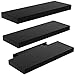 STOREMIC Wandregal schwarz, Regale für die Wand 3er-Set, Wandregal schwarz belastbar bis zu 22 lbs, modern DekoAusstellungsregale für mehr Platz L38 x B17 cm cm für Badezimmer, Büro, Wohnzimmer Baby,Schwarz günstig Kaufen-STOREMIC Wandregal schwarz, Regale für die Wand 3er-Set, Wandregal schwarz belastbar bis zu 22 lbs, modern DekoAusstellungsregale für mehr Platz L38 x B17 cm cm für Badezimmer, Büro, Wohnzimmer