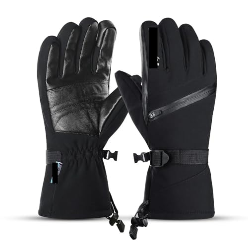Gants de pêche sur glace pour hommes imperméables et chauds pour l'hiver