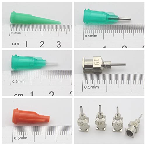 4Pcs Kenzy Temporary Tattoo Kit Applicator Bottles,Multi Purpose Precision Applicator With 16 Blunt Tips Needles 4 Blocking Caps For Tattoo Cone Paste Body Art Paint Diy Project #TOP5