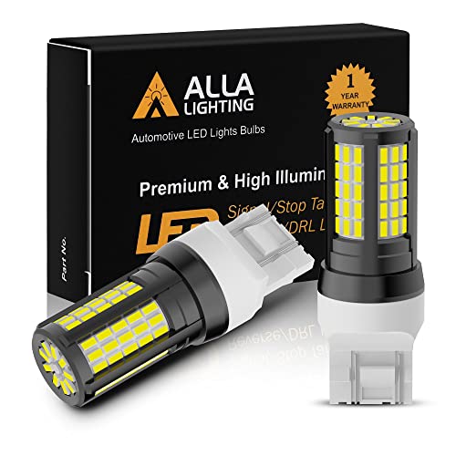 Alla Lighting 4014-84 SMD T20 7440 7444 7443 LED Bulbs, 6000K Xenon White Back-up Reverse, Turn Signal, Brake Tail Lights W21W 7444 NA Super Bright LEDs