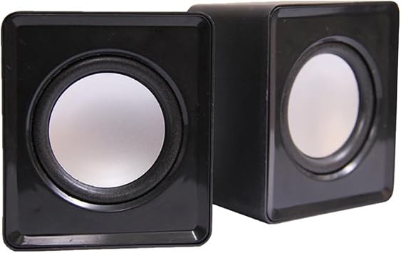 Computer Speaker Universal Mini Music Speaker Mini USB Sound Surround Desktop Laptop Notebook Accessories Black, Black