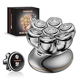 MAXGROOM® PRO 7D Head Shaver for Bald Men, Electric Razor with 7D Flexible Blades, Long Battery Life, IPX6 Waterproof, LED Display, Ergonomic Design, Rechargeable, 2 Speed Settings, Cooling Design, Premium Gifts for Men