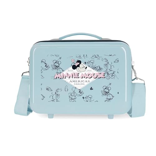 Joumma Disney Minnie American Darling Nececer Adaptable Azul 29x21x15 cms Rígido ABS 9,14L 0,8 kgs