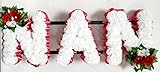 NAN Artificial Silk Funeral Flowers Name Letter Tribute Memorial