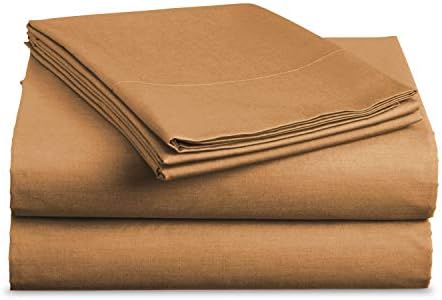 BASIC CHOICE Bed Sheet Set - Brushed Microfiber 2000 Bedding - Wrinkle, Fade, Stain Resistant - Hypoallergenic - 4 Piece (King, Mocha)