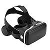 Kafuty 3D VR Brille Smartphone VR Headset mit Kopfhörer für 3.5″ 6.0″ Android/iOS 40mm asphärische Linsen, 108 ° großes Sichtfeld HD Phone VR Viewer für Filme, Spiele