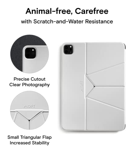 Moft Tablet Case Compatible With Pro 11 In(2Nd/3Rd/4Th Generation) Air(4Th/5Th Generation) Snap Float Folio Case Scratch & Discolor Resistant, Light And Portable Tablet Stand (Misty Cove) #TOP2