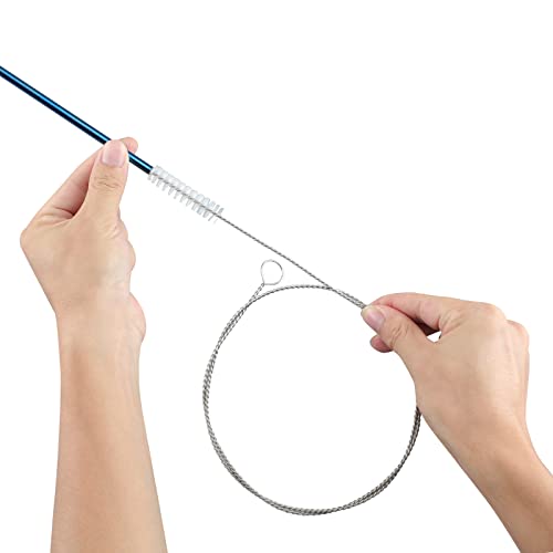 40 Inches Brush Cleaner For Cleaning Straw, Kegerator, Feeding Tube, Siphon Hose, Sunroof Drain, Refrigerator Drain, 4Pcs (White) #TOP3