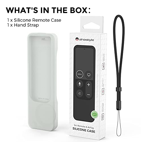 Ahastyle Compatible With Apple Tv Remote Cover With Airtag Holder, Anti Slip Silicone Case For 2017 Apple Tv 4K 1St Generation And 2016 Apple Tv Hd(Glow Green) #TOP6