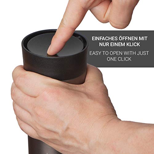 720°DGREE Termo Café para Llevar “PleasureToGo“ – 450ml - Taza térmica para Café y Té Caliente - Acero Inoxidable, Doble… - Imagen 4