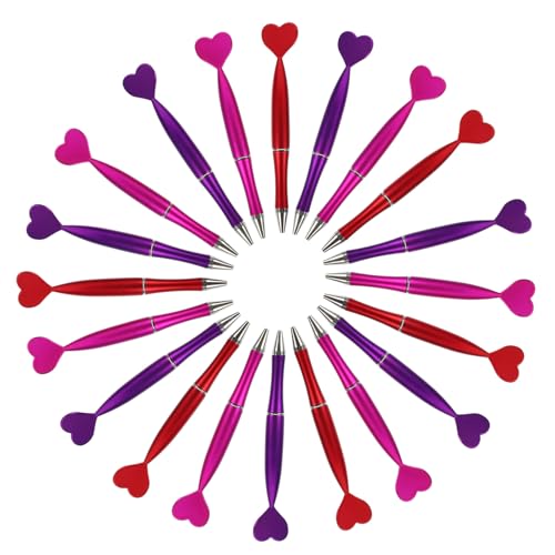 Bolígrafos de corazón Alipis en pack de 48 unidades ideal para regalar en colegios