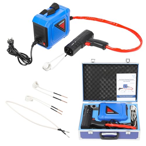 GEARFLOW Heat Induction Tool - 1800W 220V Handhled Magnetic Induction Heater Kit with 4 Coils Automotive Flameless Bolt Heat Tool Rusty Screw Removing Tool Fast Heating