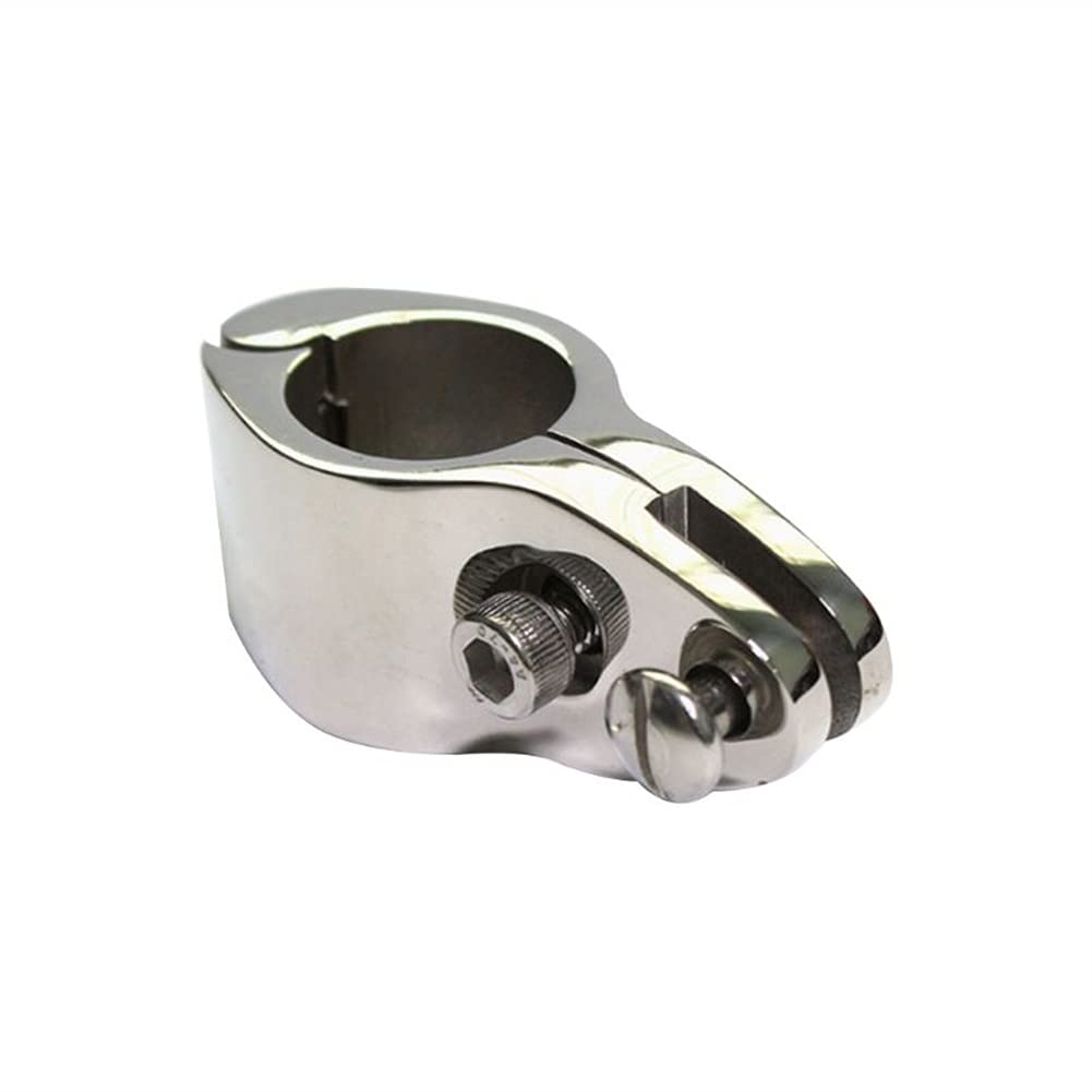 20/22/30/32 mm in acciaio inox 316 raccordo per barca superiore incernierato con 2 viti ganasce scorrevole facile da installare hardware marino (L)