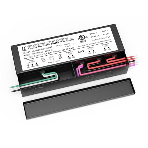 Image of SCON 24V DC 200W LED Power Driver for Track Lighting System, TRIAC /ELV /0-10V Dimmable Supply Transformer Converter Adaptor for LED Lights