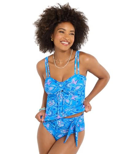 Joe Browns Women's Boho Paisley Frill Bikini Bottoms, Regular, Multi, UK 14