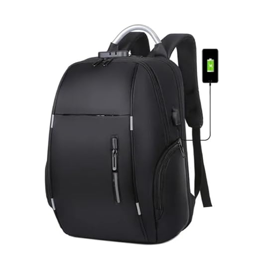 Mochila Bolsa Masculina Feminina Notebook Refor?ada Anti Furto Semi Imperme?vel Escolar Faculdade Trabalho Viagem Resistente Executiva Cabo De A?o Sa?da Usb (PRETA)